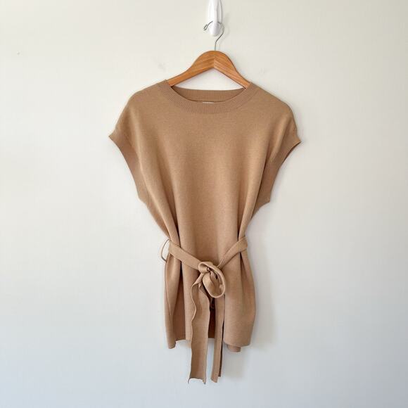 Anthropologie Maeve NWT Belted Muscle Sweater Sleeveless Vest, Size Small - Picture 5 of 12